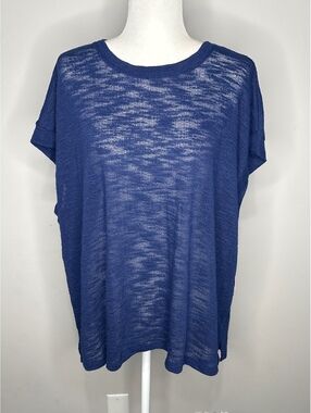 Sonoma Blue Lightweight Sheer Knit T-Shirt Top